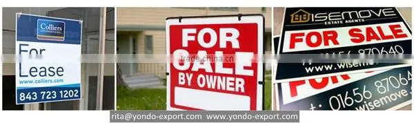 4mm 5mm Corflute / Coroplast Real Estate Signs