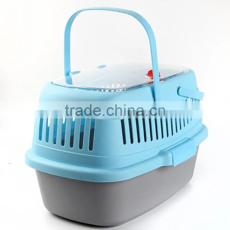 Airline approved portable plastic pet cat carrier