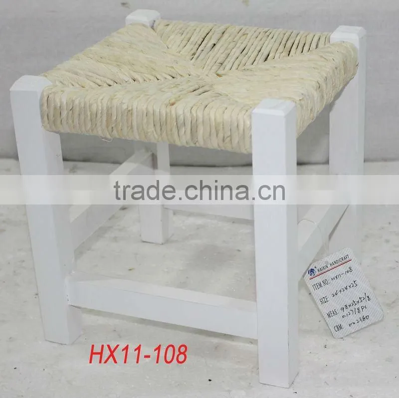Vintage wooden seat stool for children