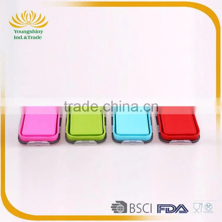 Good feedback silicone collapsible insulated lunch box