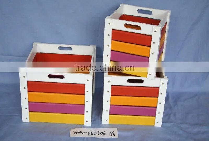 handmade beautiful yellow wooden storage box wholesale