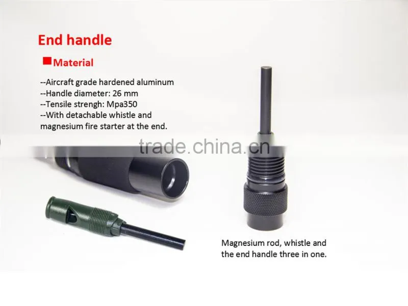 2016 10-in-1 Outdoor Emergency Shovel with Knife Hoe Hammer Fire Flint