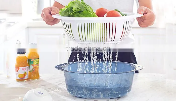 kitchen folding plastic fruit vegetable basket dropping water basket
