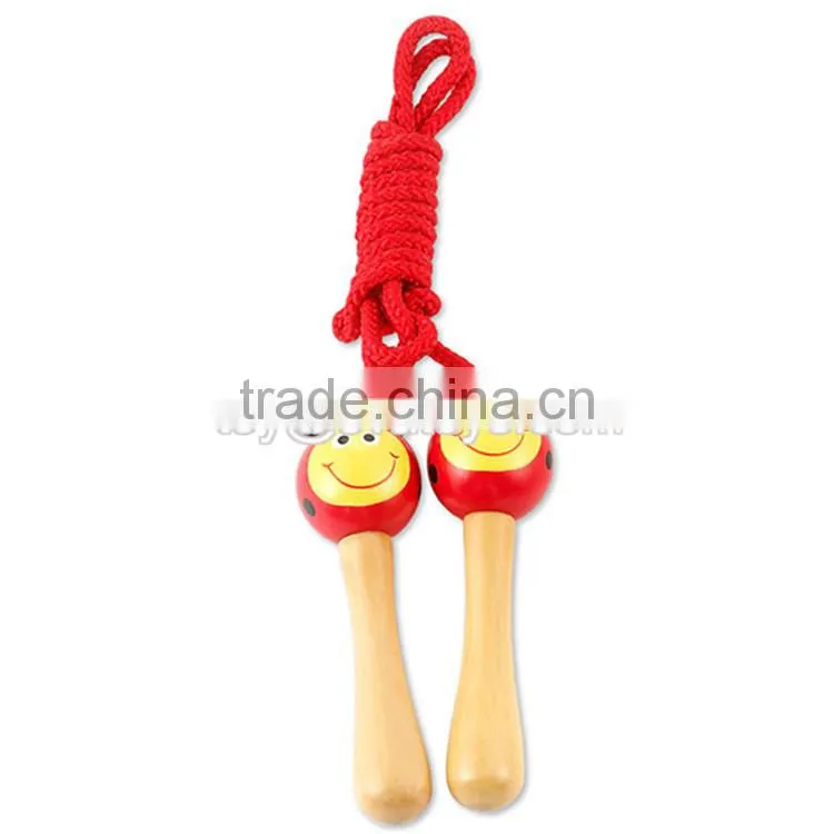 Wholesale multi-function children speed jump rope with wooden handle W01A120-S