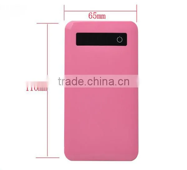 4000mAh Wholesale Colorful Slim Power Bank With Touch Screen