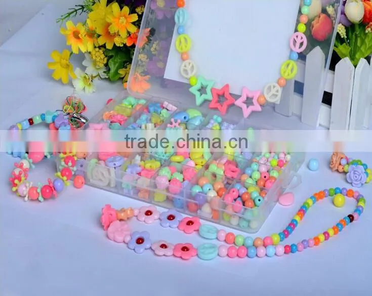 Creative Preschool Children handmade diy toy loose beads beaded toy 10 divisions selling educational toys hands Ability