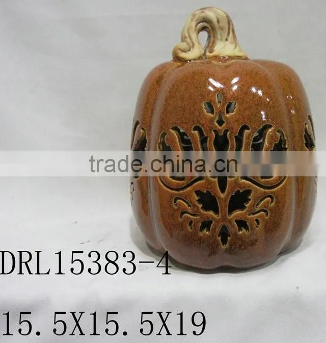 Hollow pumpkin ceramic lantern festival holloween decorations