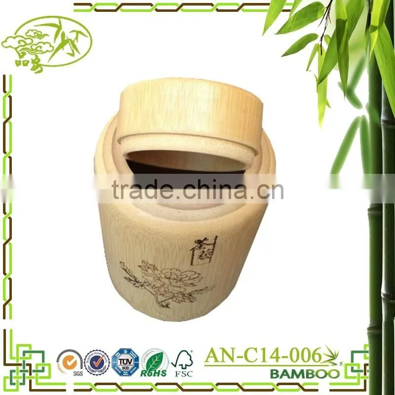 bamboo tea bottle Oriental style mini popular box tea container ECO bamboo tea box