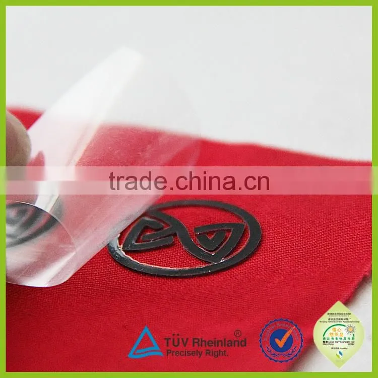 2015 custom garment cute silicone print on fabric labels