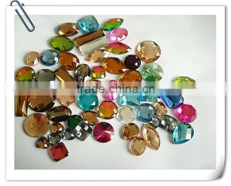 crystal auqare button