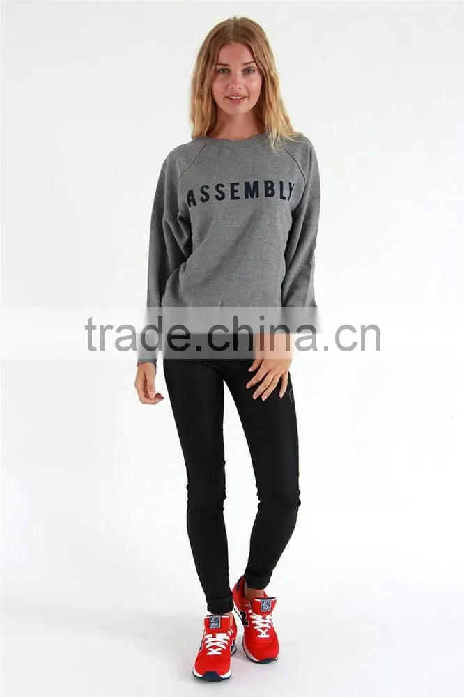 2017 New style printing crew neck sweatshirt women sweatshirt