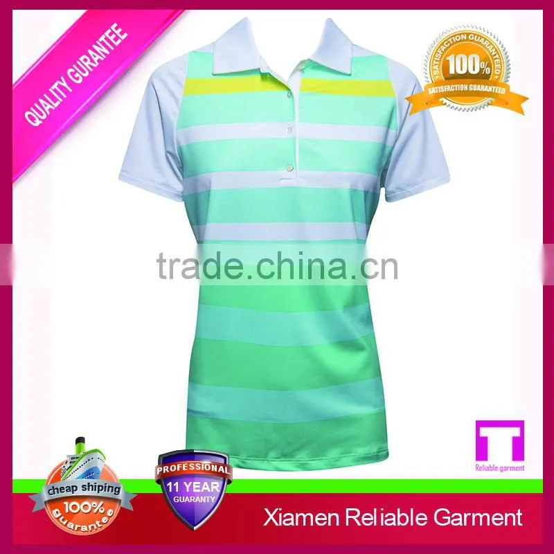 Custom embroidery logo women polo shirt, 100% cotton polo t-shirt