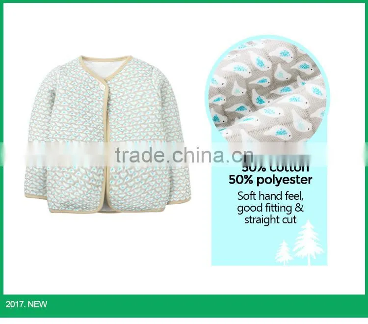 Wholesale Autumn Full Sleeve Knitted Bird Prining Baby Girl Sweater