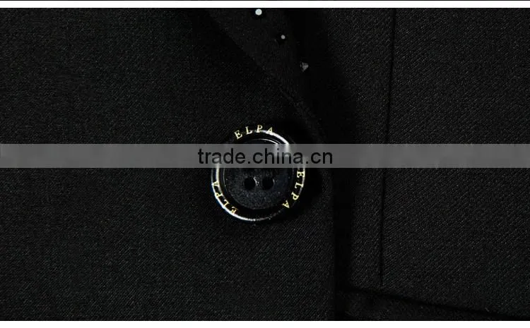 ELPA NXB0097 slim black fancy 3 piece designer kids boys suits