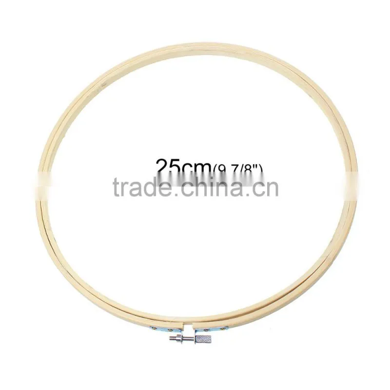 Wholesale Cross Stitch Supplies Circle Round Natural Bamboo Embroidery Hoops