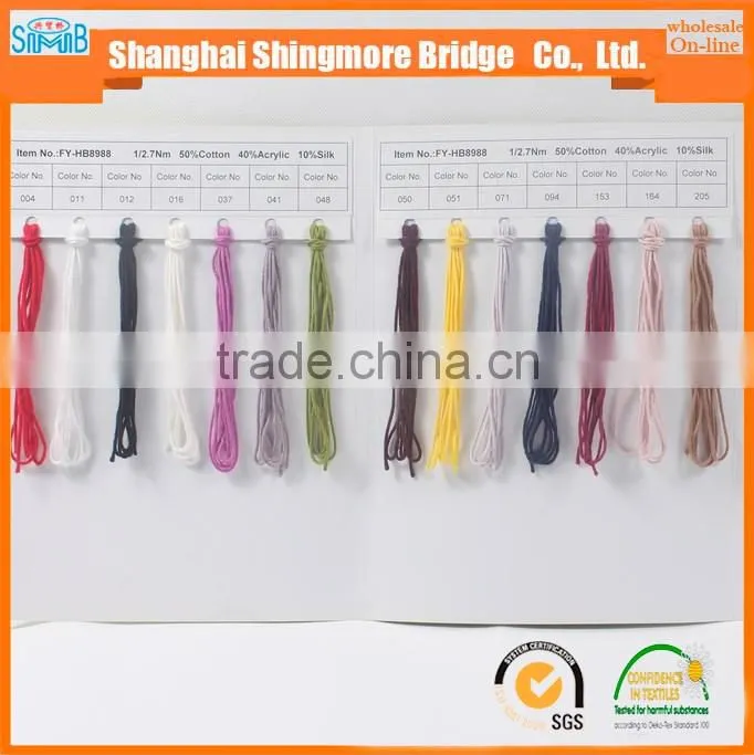 china eco friendly top wholesale cotton acrylic mixed yarn for baby knitting
