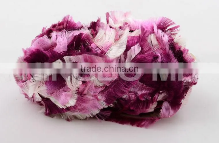 Fancy polyester yarn for knitting and decoration