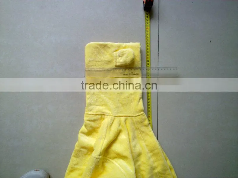 100% cotton colored velour kids bathrobe