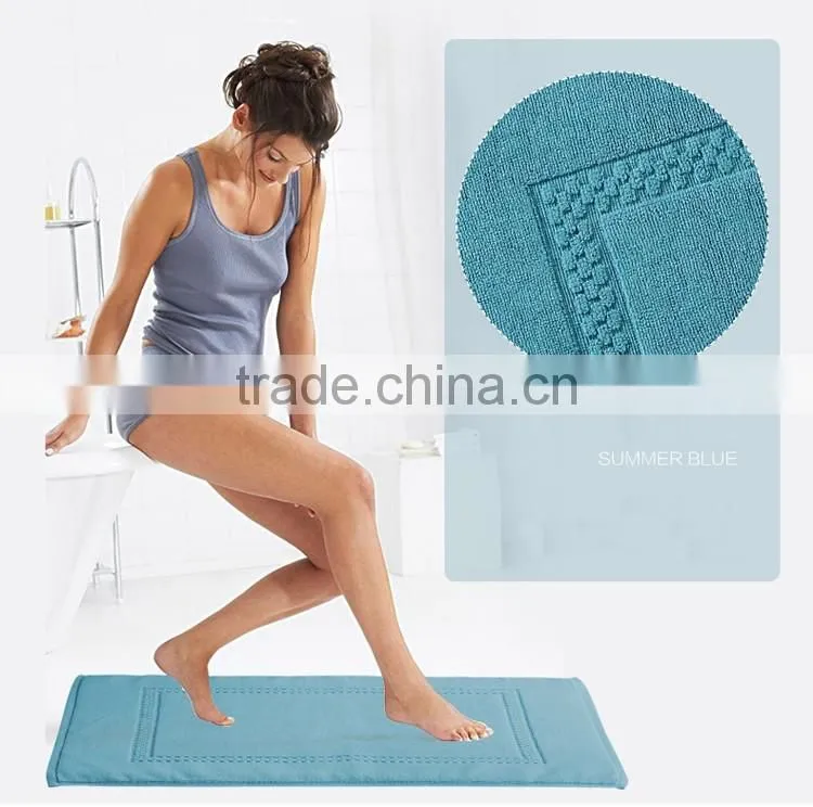 China supplier custom jacquard hotel bath mat sets