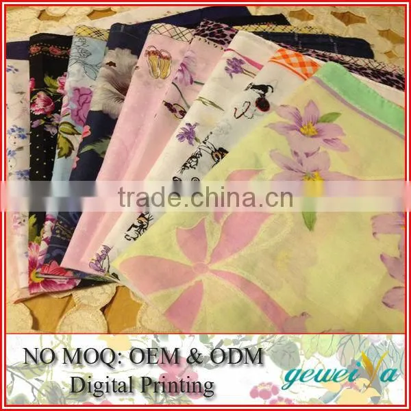 Custom Digital Printed Cotton Organic Handkerchief