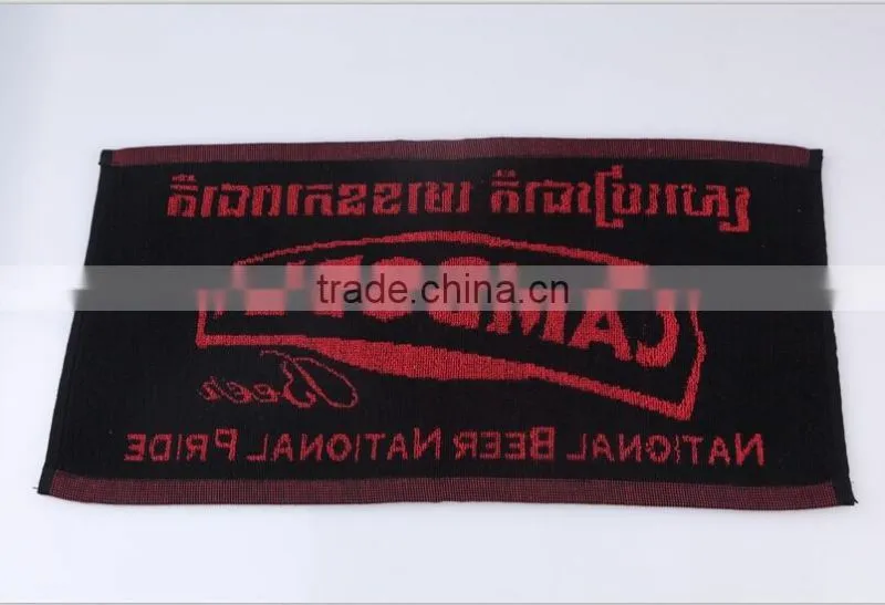 100% cotton yarn dyed figured gym towels