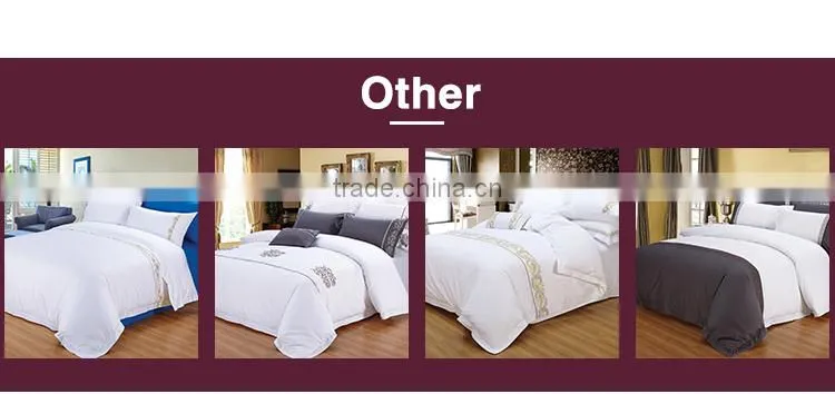 hotel 5 star bedding set luxury 100% cotton bed sheet