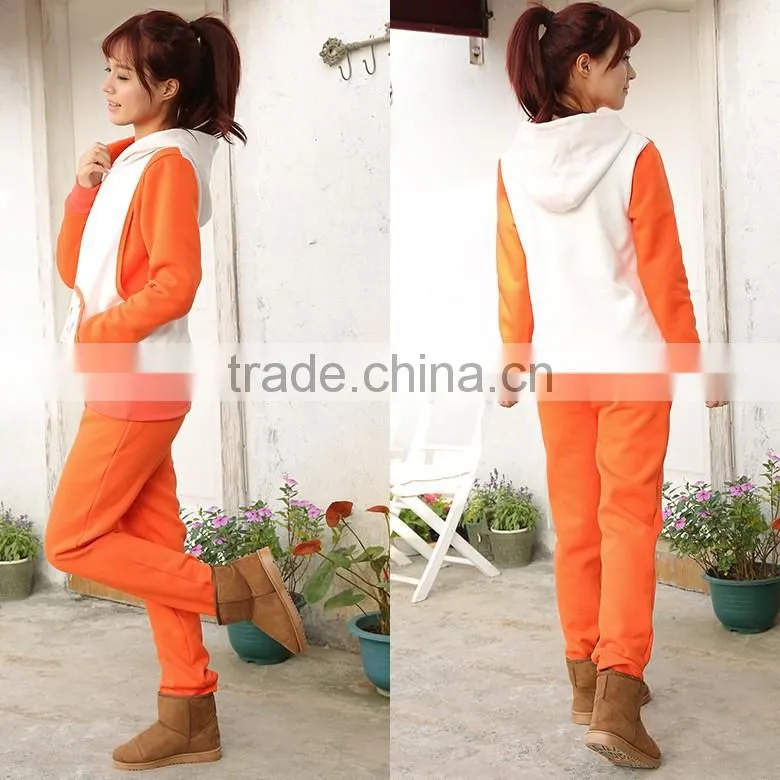 2018 The lower abdomen leaves the design of a hooded suits garment AK083