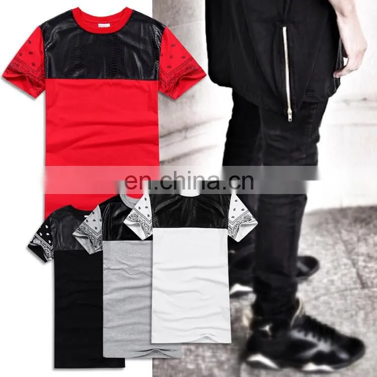 Custom men's long t shirts 6003