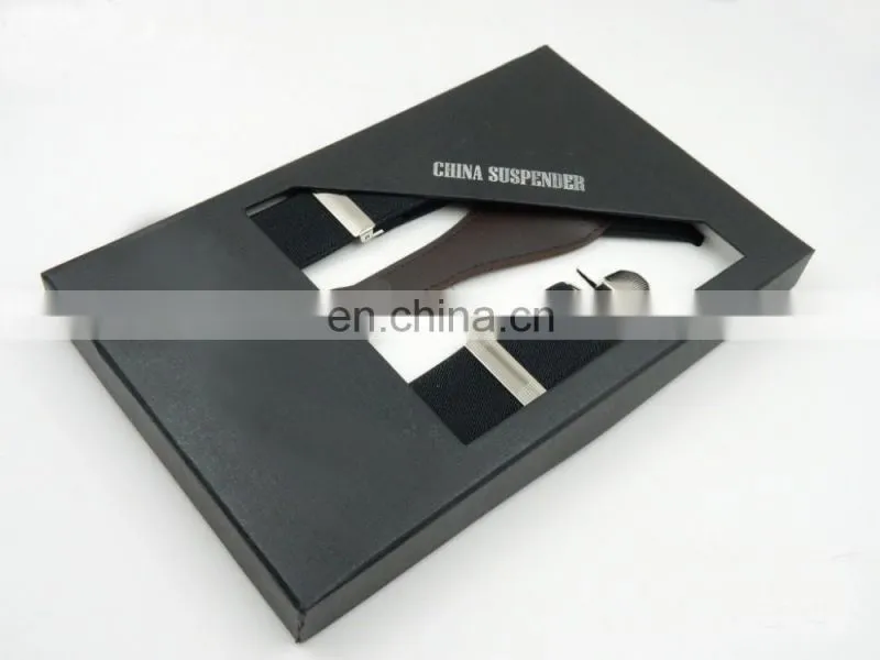 High quality elastic suspender with metal clips