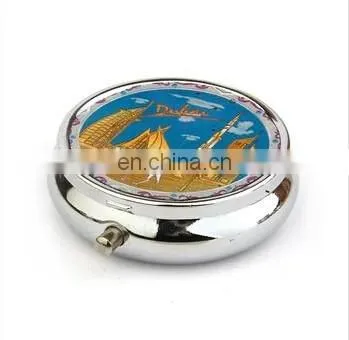 2014 New Supply metal wholesale pill box wholsale decorative dubai tower pill box crystal pill box
