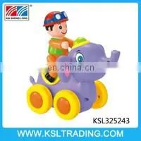 Plastic educational rocking horse electric toy with music