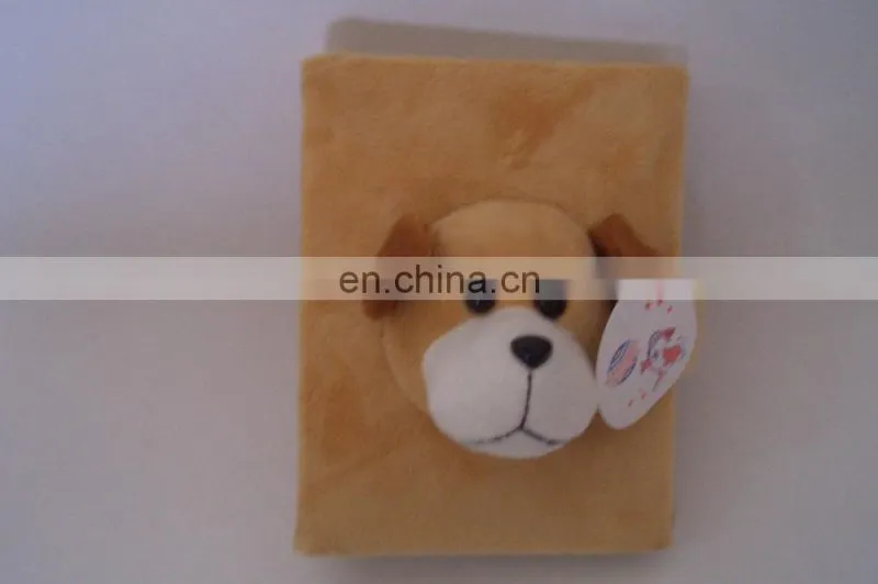 plush photo album with bear head toy