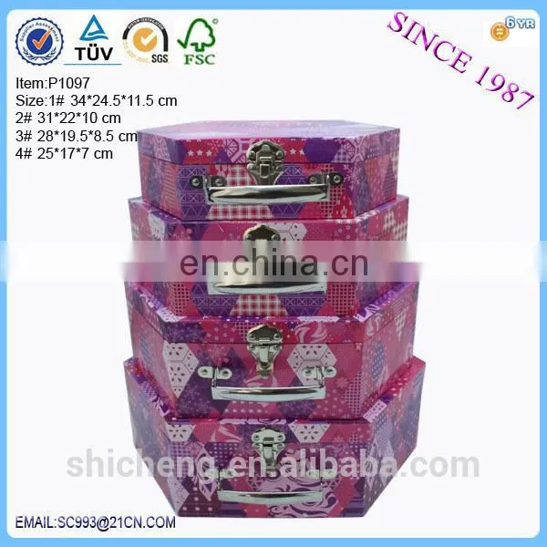 Hot sales cardboard carrying box with handle,small cardboard boxes with lids