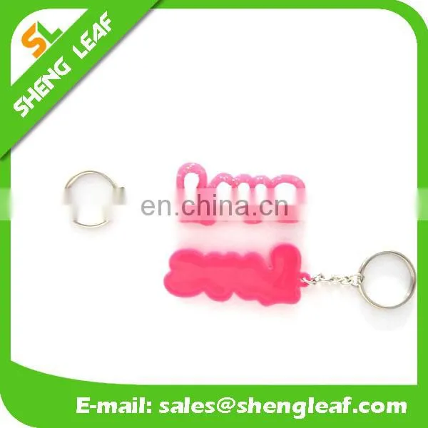 Wholesale custom design soft pvc rubber keychain