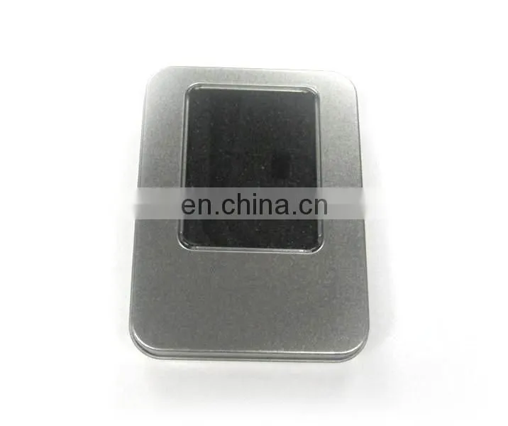 Popular tin box with window for USB,small tools
