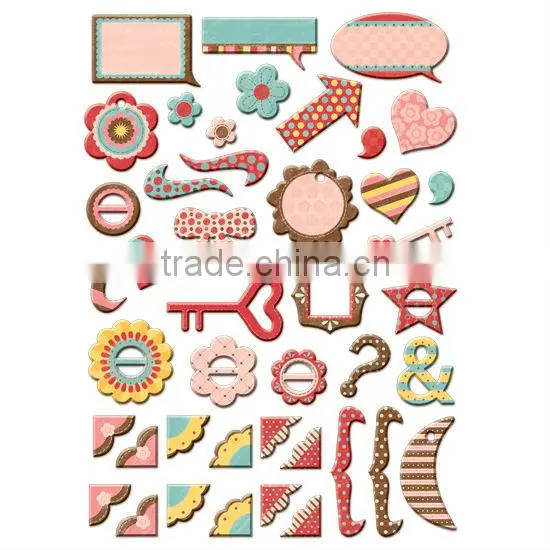 DIY Art & Craft Shapes & Tags Chipboard Scrapbook Decor