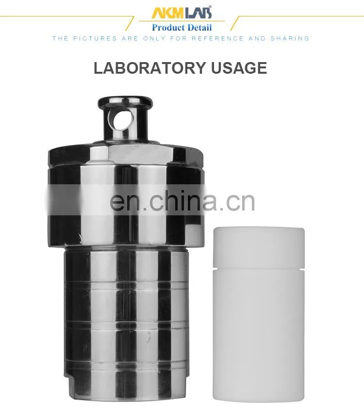 AKMLAB Laboratory PTFE Hydrothermal Synthesis Reactor High Pressure Digestion Cans