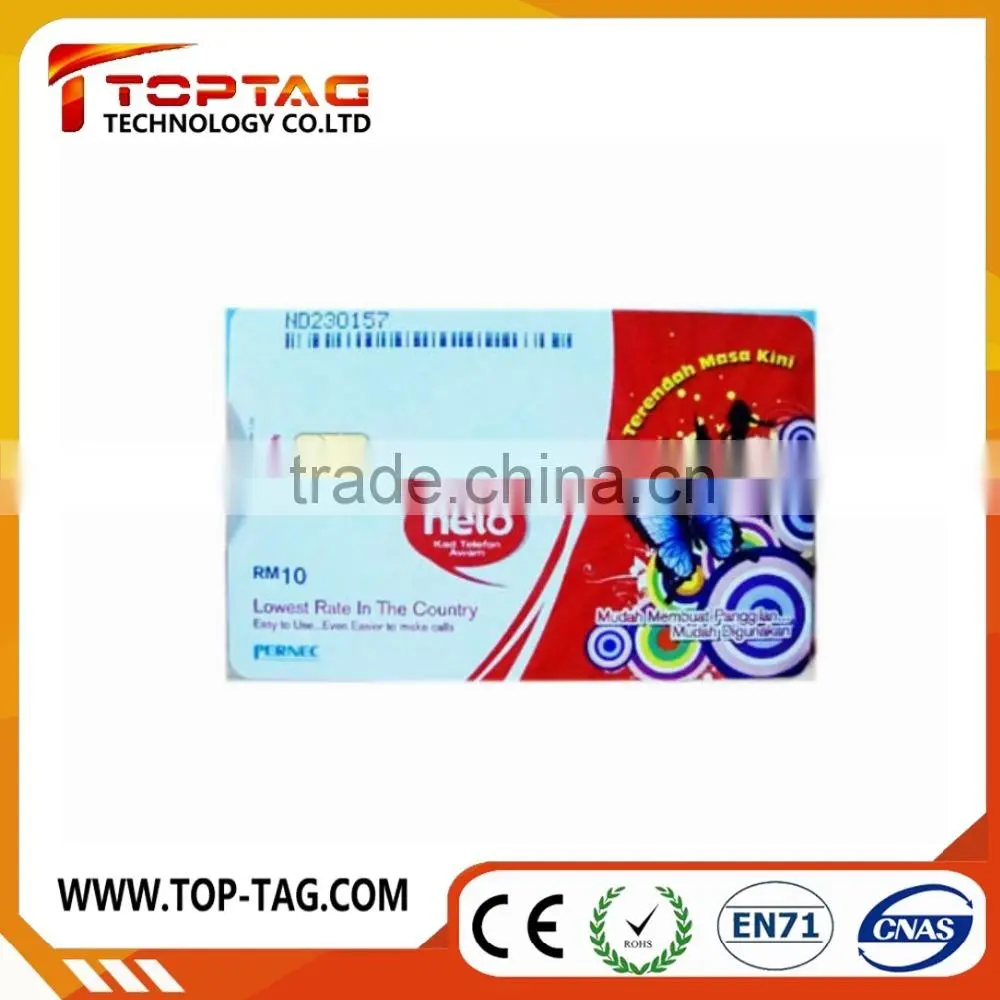 PET SLE4428 / SLE5528 contact ic card for security system