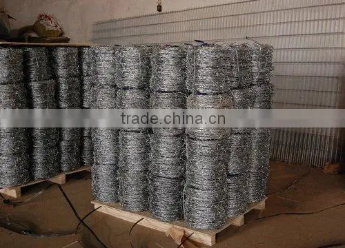 galvanised barbed wire( ANPING exporter and factory)