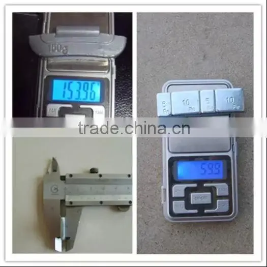 spray coated Zn clip wheel balance weights for cars