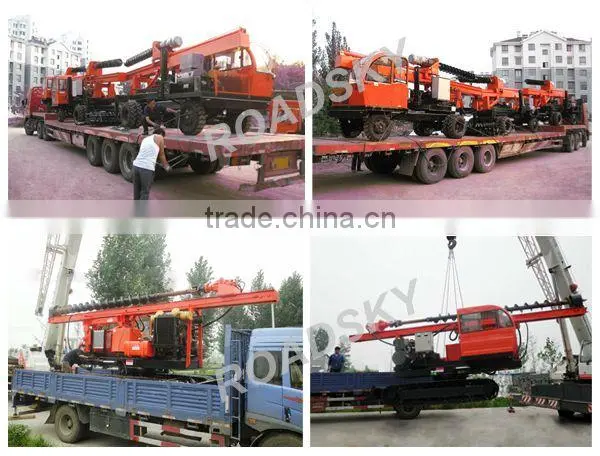 Solar Truck-Mounted Rotary Rig For Solar Park