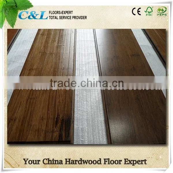 Black Carbonized Strand Woven Bamboo Floor For Australian Market