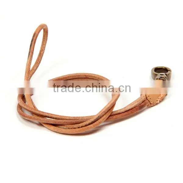 2015 China factory handmade key chains fashion neck hanging wholesale leather key holder