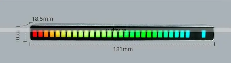 DPBGC18 LED Music Spectrum Display RGB Pickup Rhythm Light Voice-Activated Music Rhythm Light