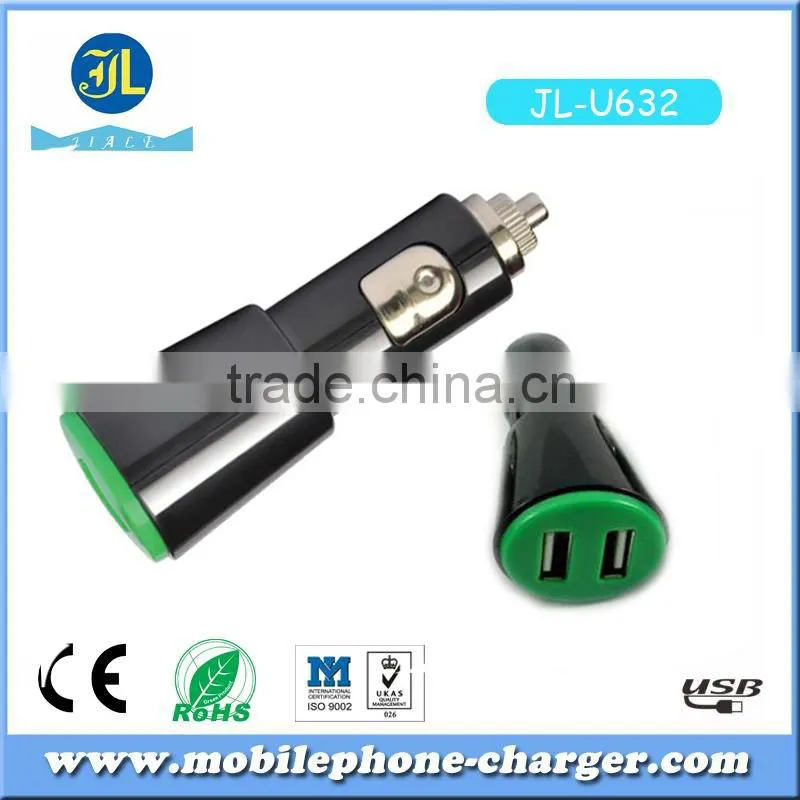 Alibaba website mobile phone car charger with 2 output port china market of electronics