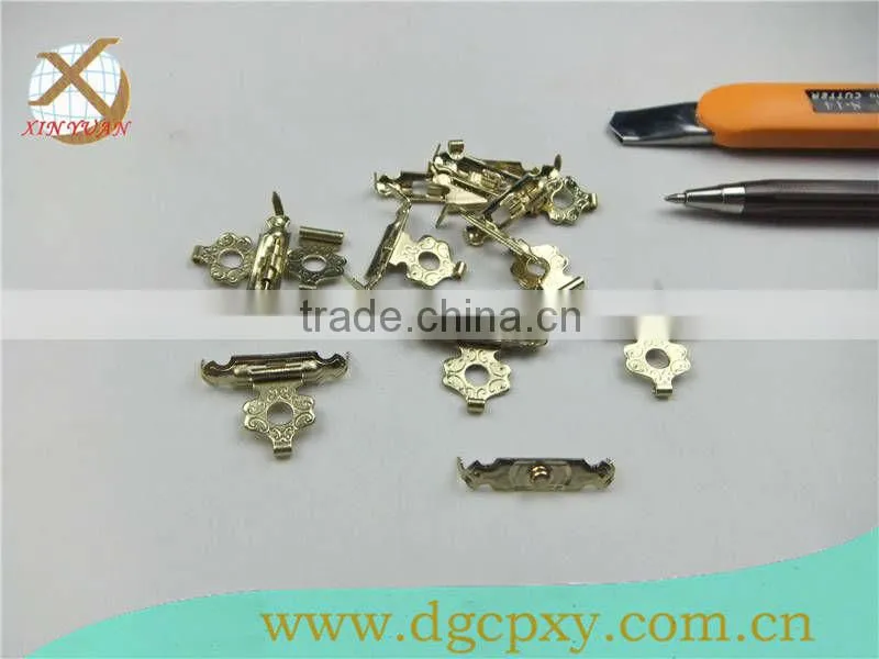 golden wooden jewelry box lock