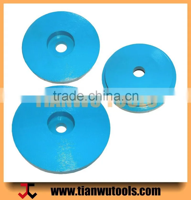 4" abrasive diamond french calibrating wheels