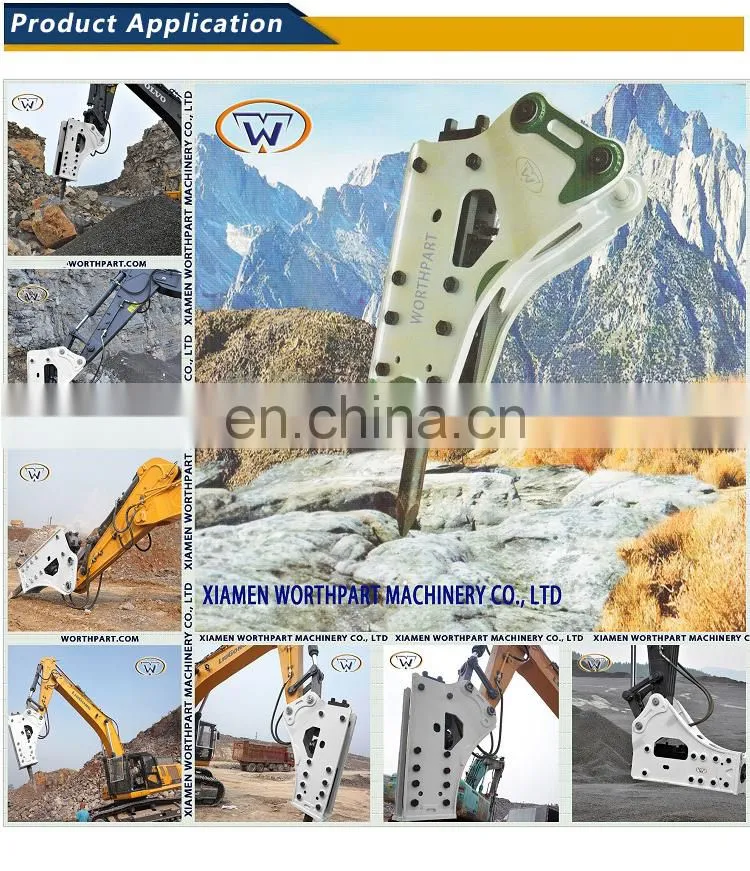 High Quality 165Mm Box Type Hydraulic Hammer To Break Rocks For 30.0 To 45.0 Ton Excavator Rwb165 Sb130