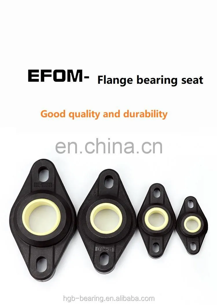 Self Lubricating Pedestal Bearing 01-04/06/08/10/12/15/20/25/30 EFOM