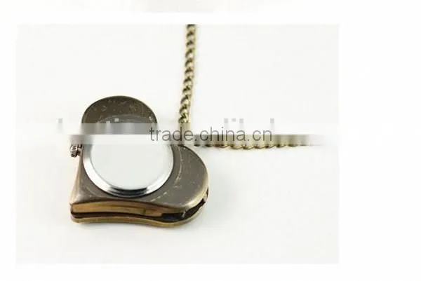 Retro necklace watch happy branded necklace watch quartz necklace watch